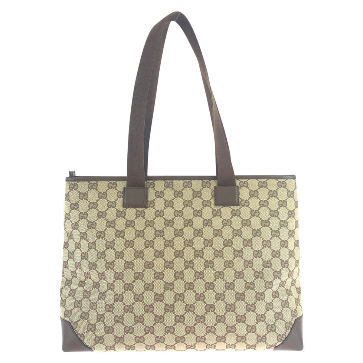 GUCCI Tote Bag 34339 GG canvas Beige brown