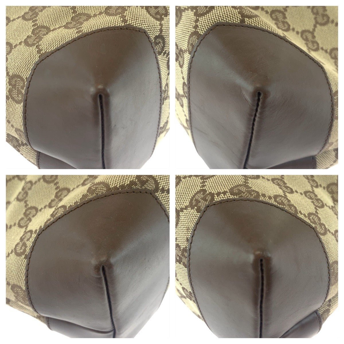 GUCCI Tote Bag 34339 GG canvas Beige brown