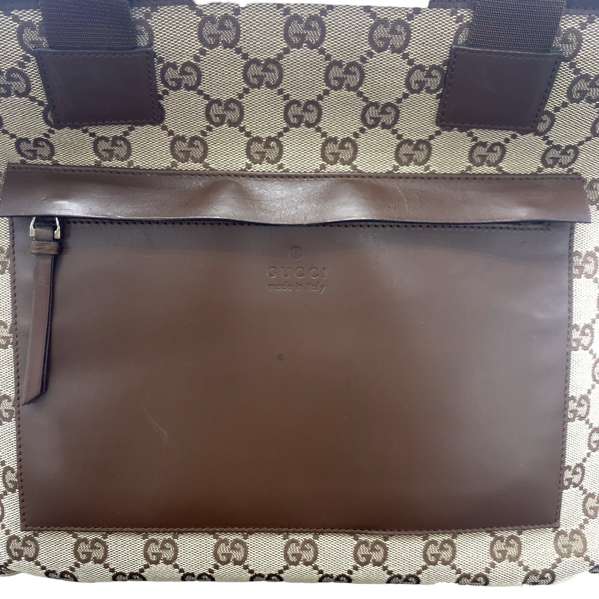 GUCCI Tote Bag 34339 GG canvas Beige brown