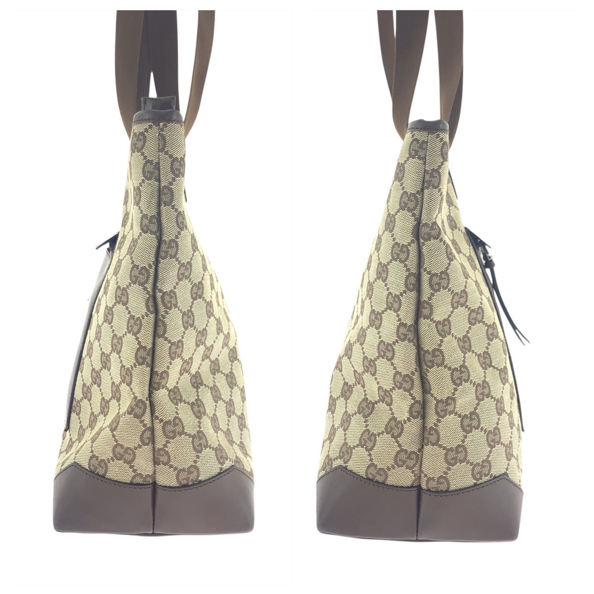 GUCCI Tote Bag 34339 GG canvas Beige brown