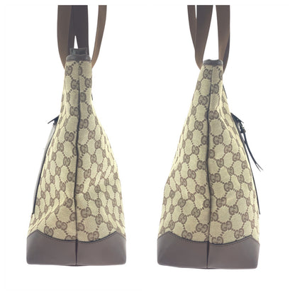 GUCCI Tote Bag 34339 GG canvas Beige brown