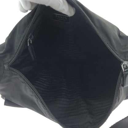 PRADA Shoulder Bag Nylon black Test Triangle With logo