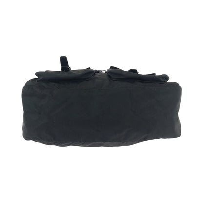 PRADA Shoulder Bag Nylon black Test Triangle With logo