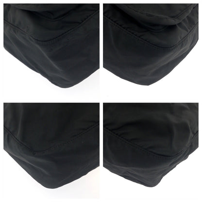 PRADA Shoulder Bag Nylon black Test Triangle With logo