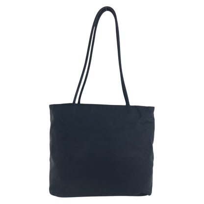 PRADA Tote Bag Nylon Black SilverMetal Test Triangle With logo