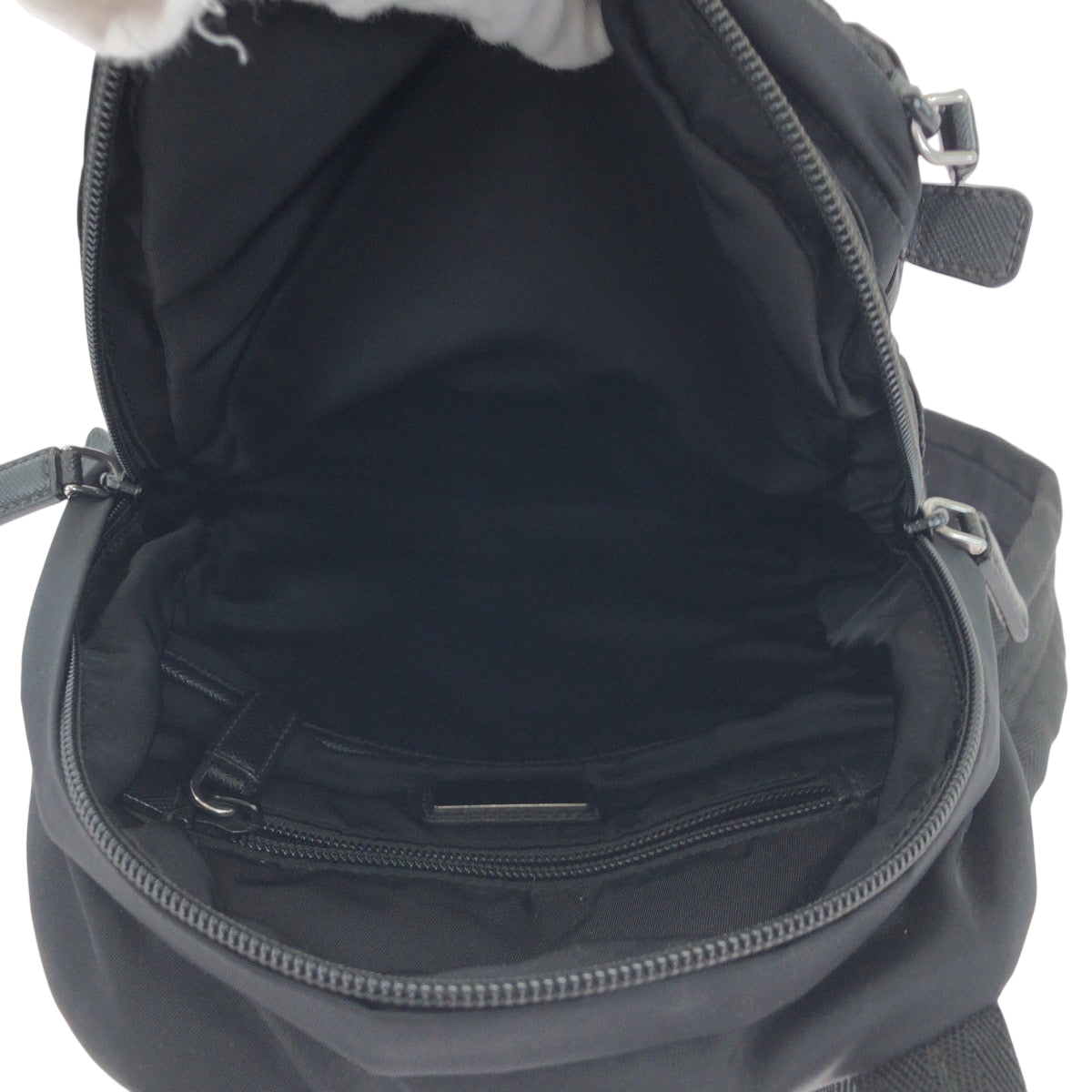 PRADA Sling bag 2VZ013 Nylon black Test Triangle With logo