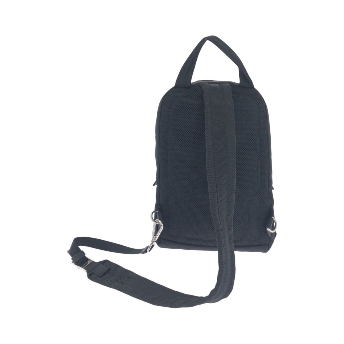 PRADA Sling bag 2VZ013 Nylon black Test Triangle With logo