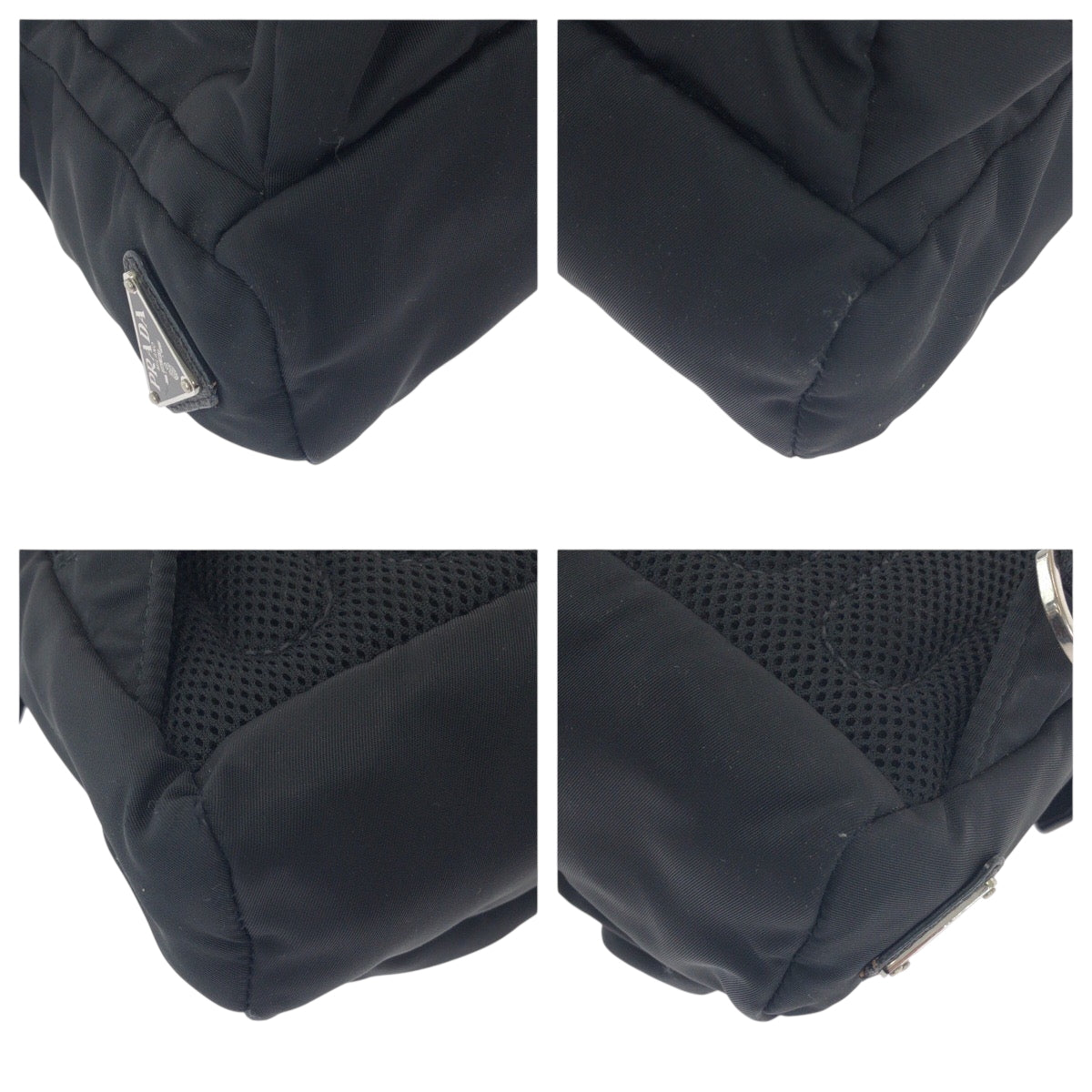 PRADA Sling bag 2VZ013 Nylon black Test Triangle With logo