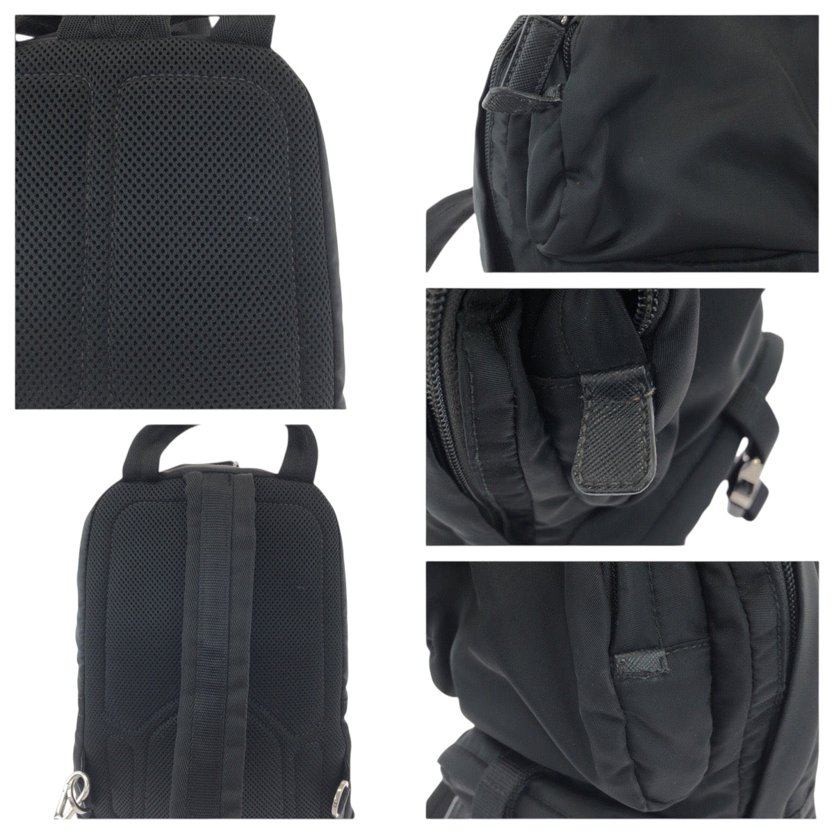 PRADA Sling bag 2VZ013 Nylon black Test Triangle With logo