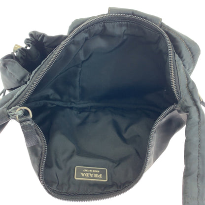 PRADA Waist bag VA0056 Nylon Black Silver Metal Test Triangle With logo