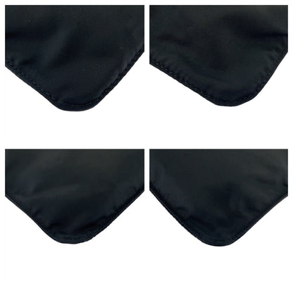 PRADA Shoulder Bag Nylon Black SilverMetal Test Triangle With logo