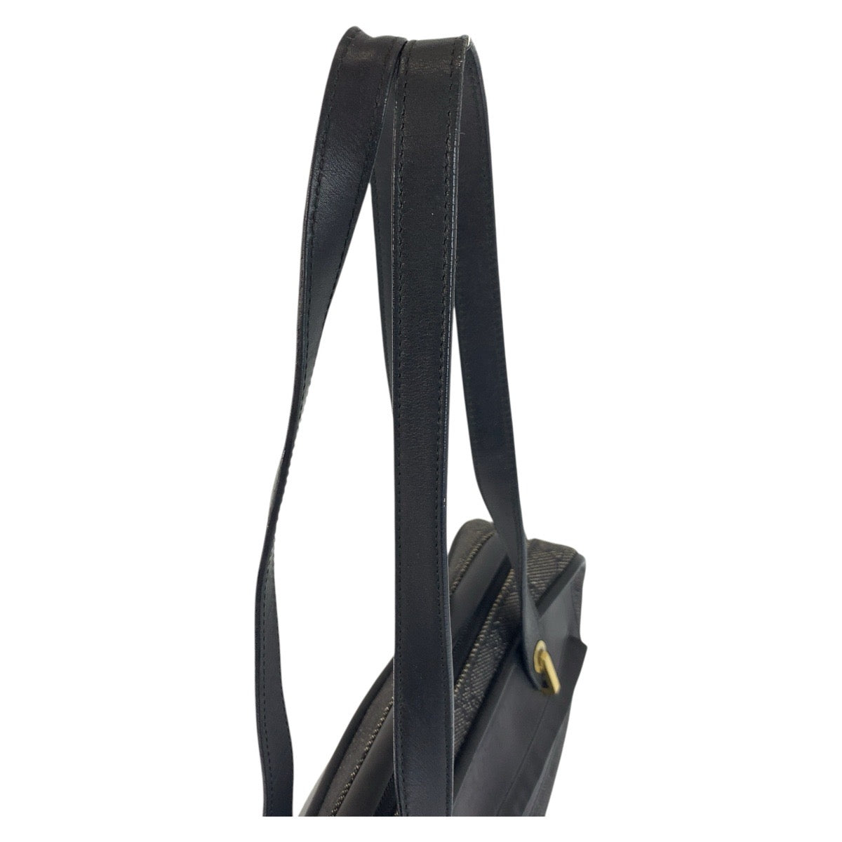 GUCCI Shoulder Bag 92729 GG canvas Black GoldMetal