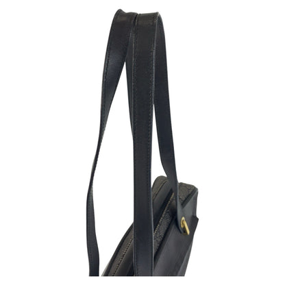 GUCCI Shoulder Bag 92729 GG canvas Black GoldMetal