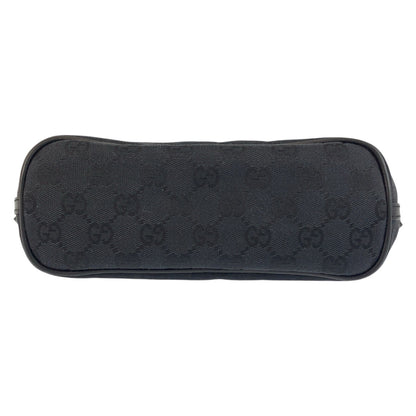 GUCCI Handbag 039 1103 GG canvas Black SilverMetal