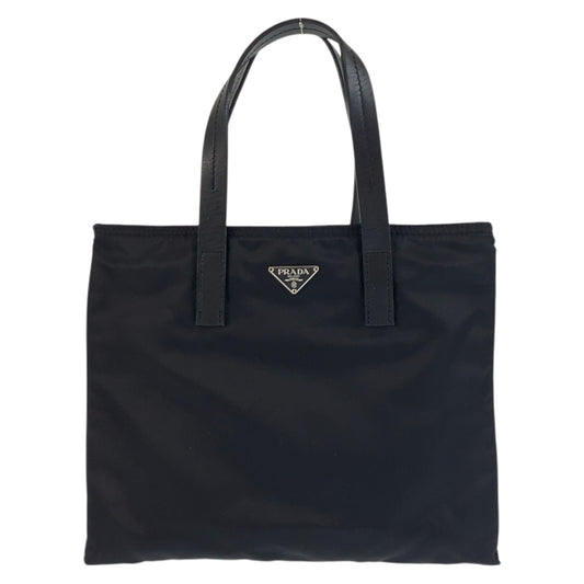 PRADA Tote Bag Nylon black Test Triangle With logo