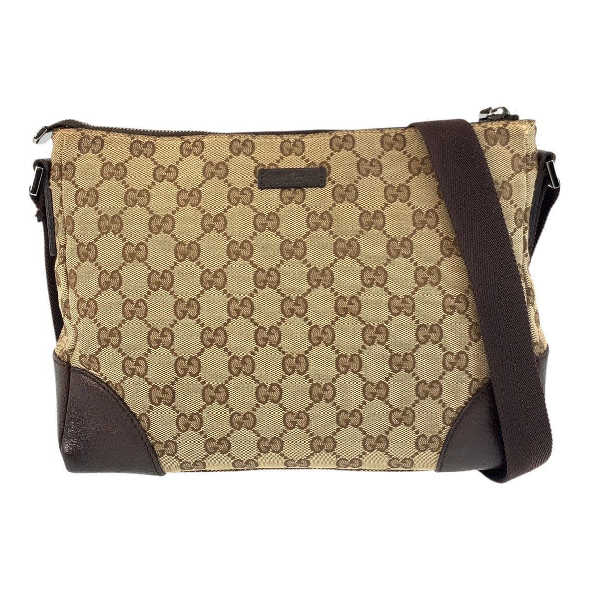 GUCCI Shoulder Bag 114273 GG canvas Beige brown
