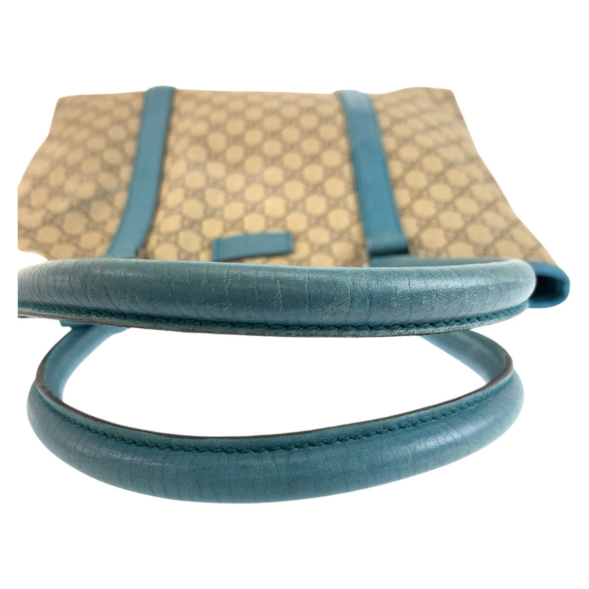 GUCCI Tote Bag 114288 GG Supreme Canvas Beige Blue SilverMetal