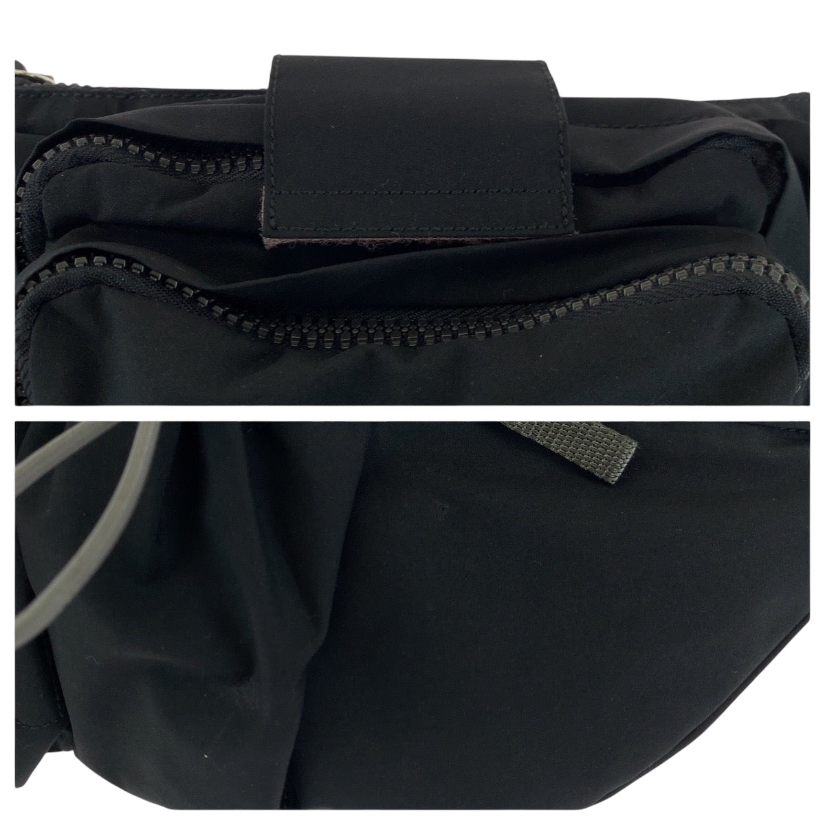 PRADA Waist bag 4VA056 Nylon Black SilverMetal PRADA Sports