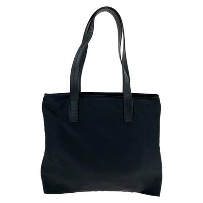 PRADA Tote Bag Nylon Black SilverMetal Test Triangle With logo