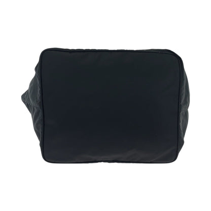 PRADA Tote Bag Nylon Black SilverMetal Test Triangle With logo