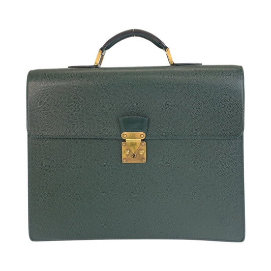 LOUIS VUITTON Business bag M30034 leather Episea Dark Green Gold Metal Taiga Moscova