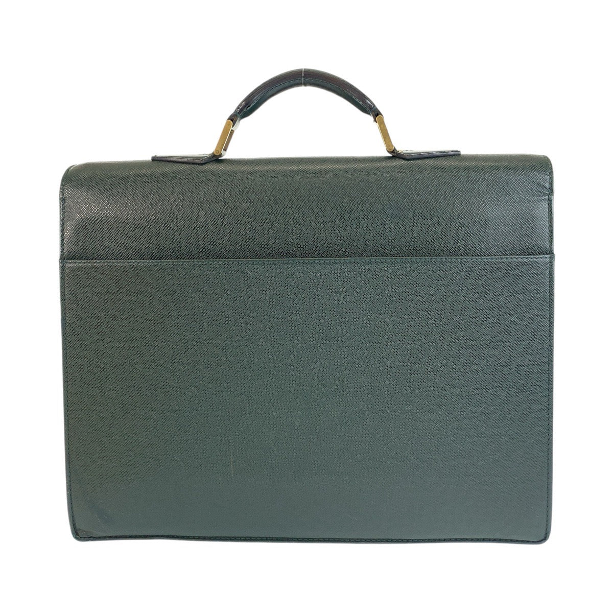 LOUIS VUITTON Business bag M30034 leather Episea Dark Green Gold Metal Taiga Moscova