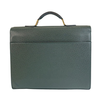 LOUIS VUITTON Business bag M30034 leather Episea Dark Green Gold Metal Taiga Moscova
