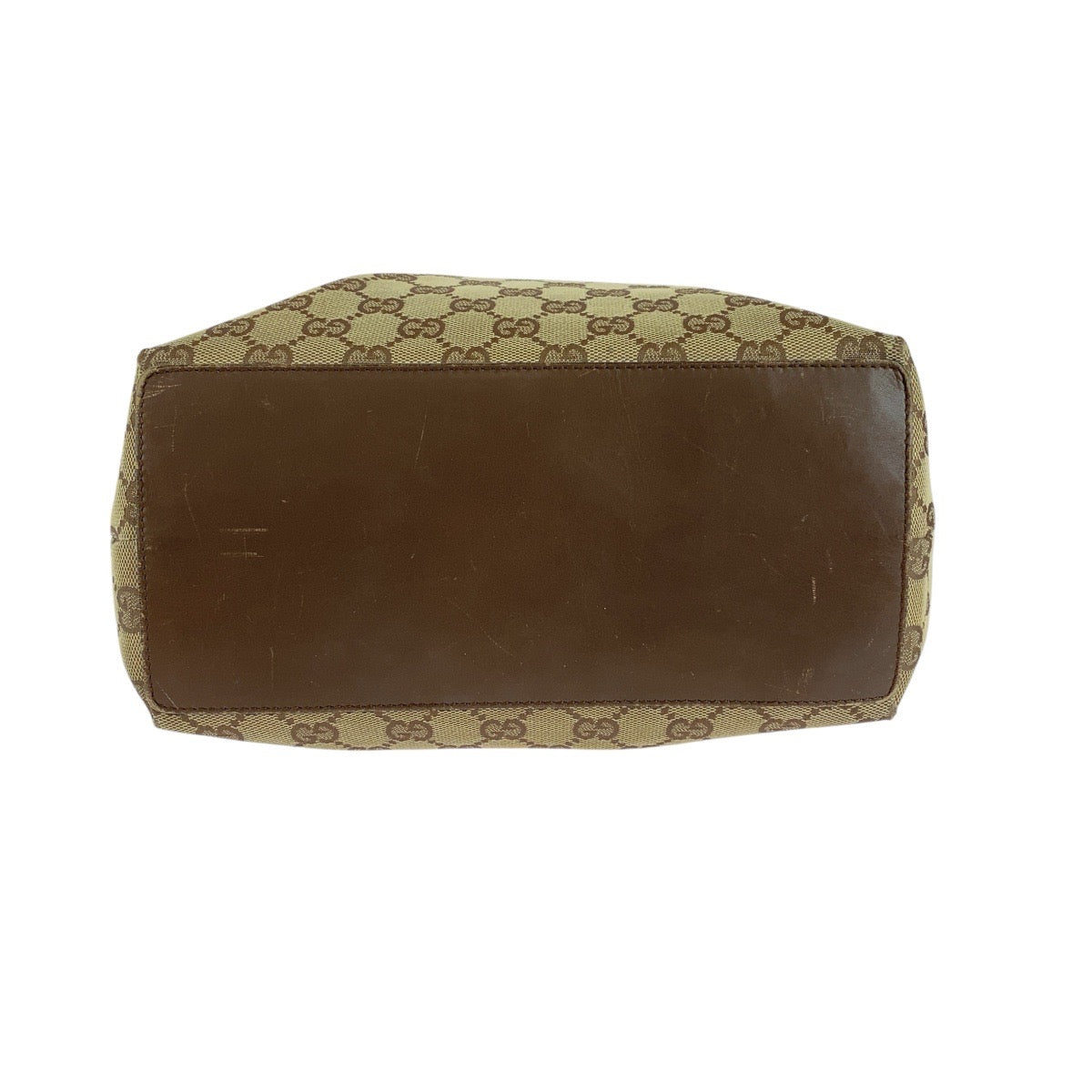 GUCCI Tote Bag 31243 GG canvas Beige brown
