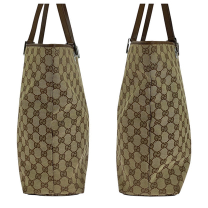 GUCCI Tote Bag 31243 GG canvas Beige brown