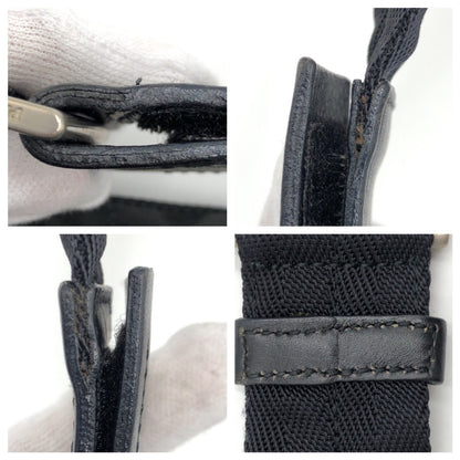 PRADA Shoulder Bag Nylon Black black Test Triangle With logo