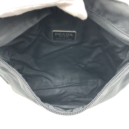 PRADA Shoulder Bag Nylon Black black Test Triangle With logo