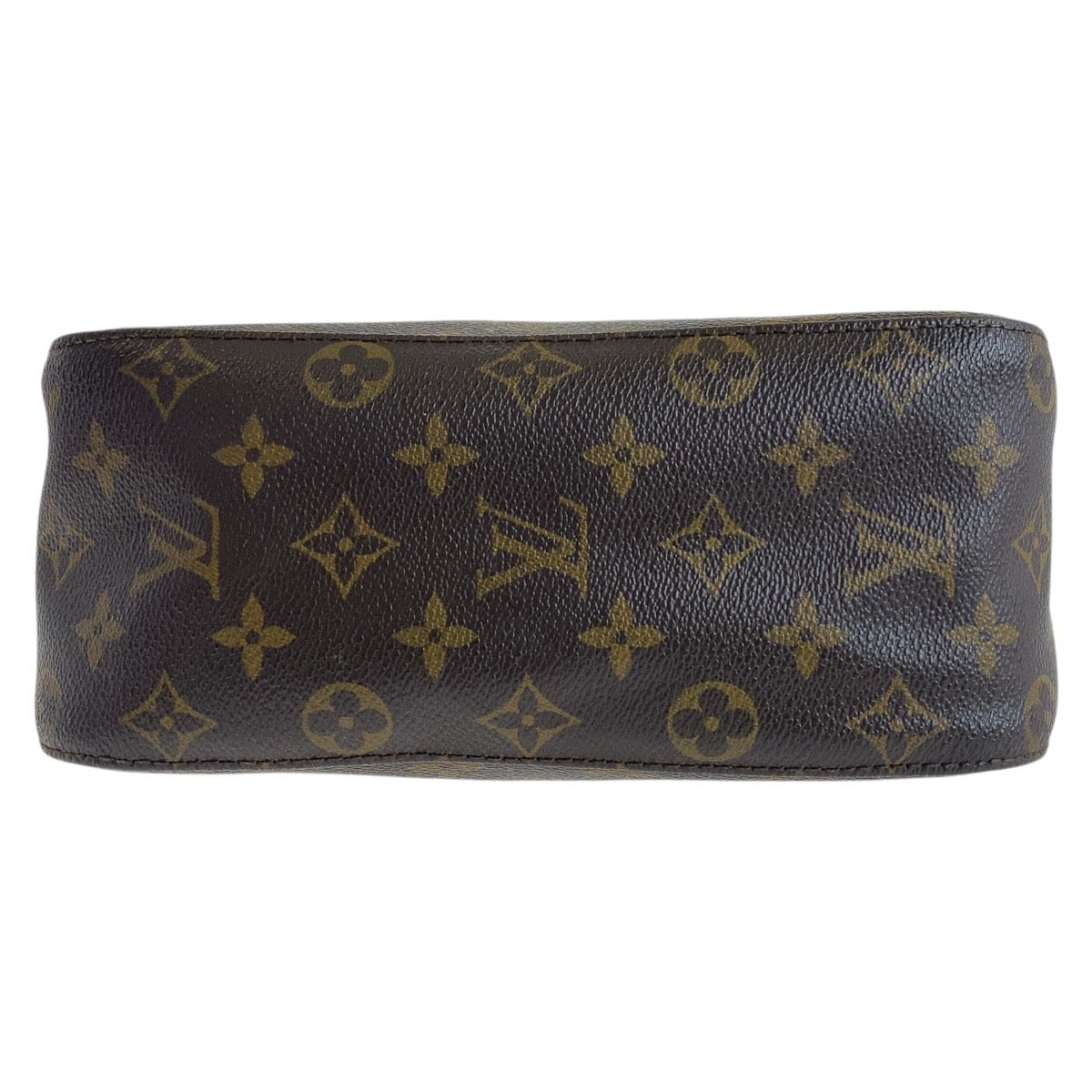 LOUIS VUITTON Shoulder Bag M51146 PVC Brown Gold Metal Monogram LoopingMM