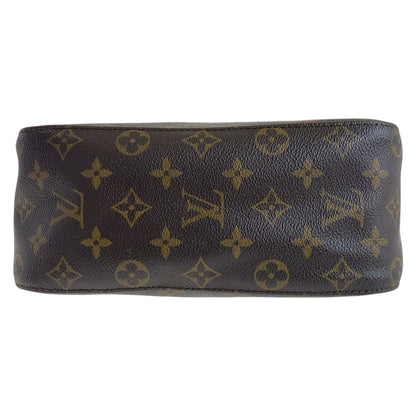 LOUIS VUITTON Shoulder Bag M51146 PVC Brown Gold Metal Monogram LoopingMM