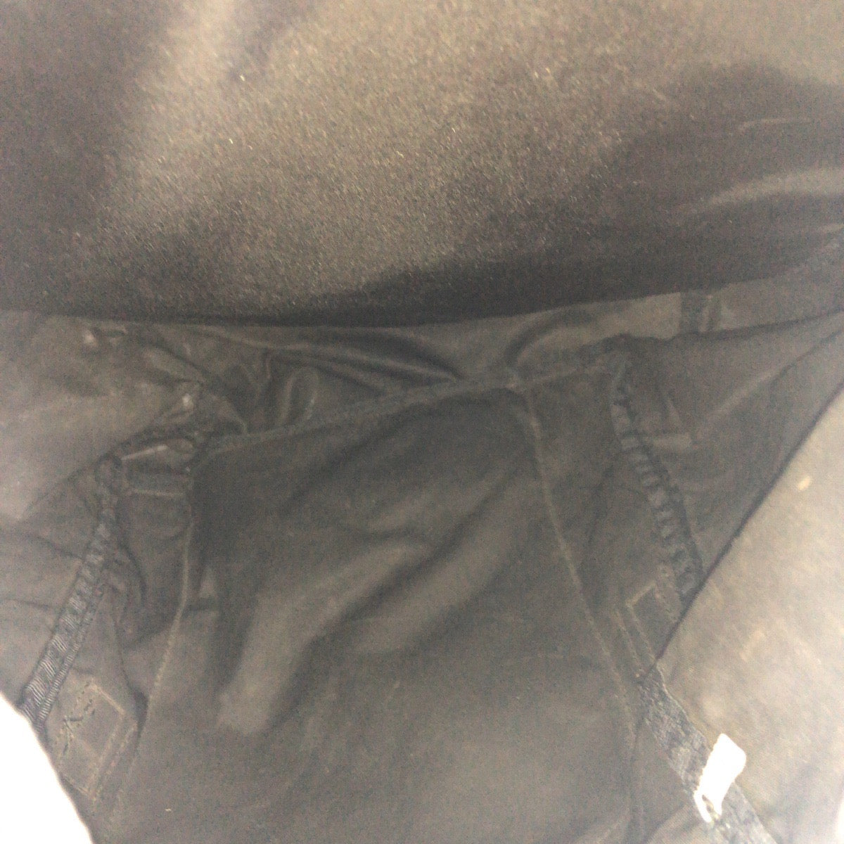 PRADA Backpack Nylon Black SilverMetal Test Triangle With logo
