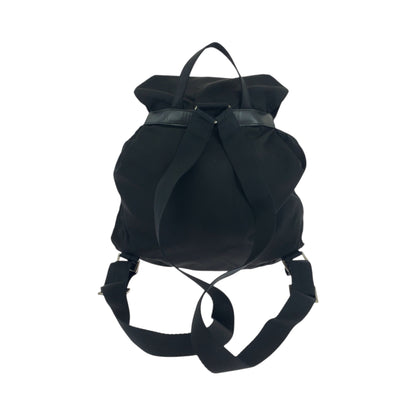 PRADA Backpack Nylon Black SilverMetal Test Triangle With logo