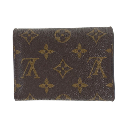 LOUIS VUITTON Tri-fold wallet M62360 PVC Brown Rose Ballerine Pink Gold Metal Monogram Portefeuille Victorine