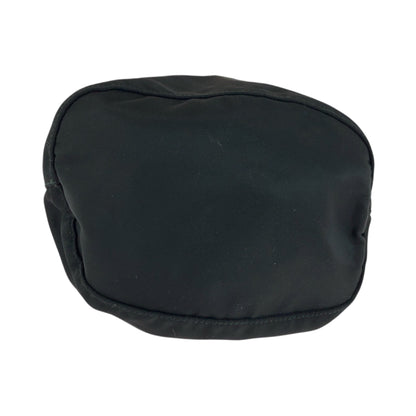 PRADA Pouch 1N0369 Nylon Black SilverMetal Test Triangle With logo