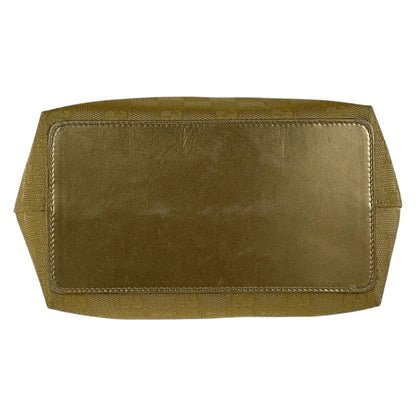 GUCCI Shoulder Bag 002 1099 GG canvas gold