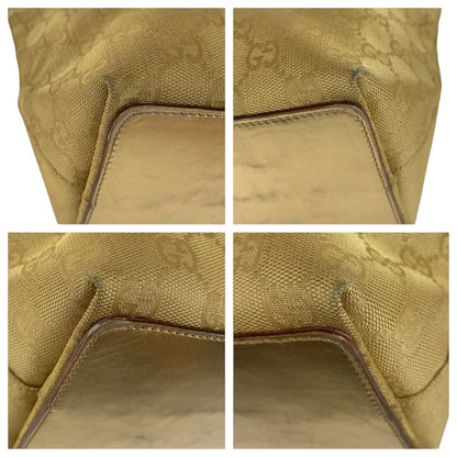 GUCCI Shoulder Bag 002 1099 GG canvas gold