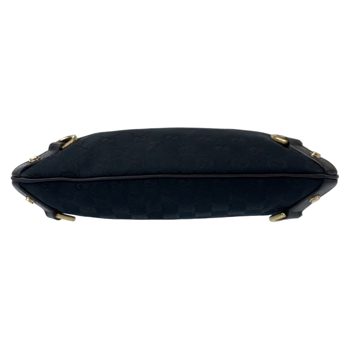 GUCCI Shoulder Bag 131326 GG canvas Black GoldMetal Abbey