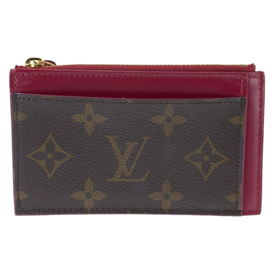LOUIS VUITTON Coin case M67889 PVC Brown wine red Monogram Porte Cartes Zip