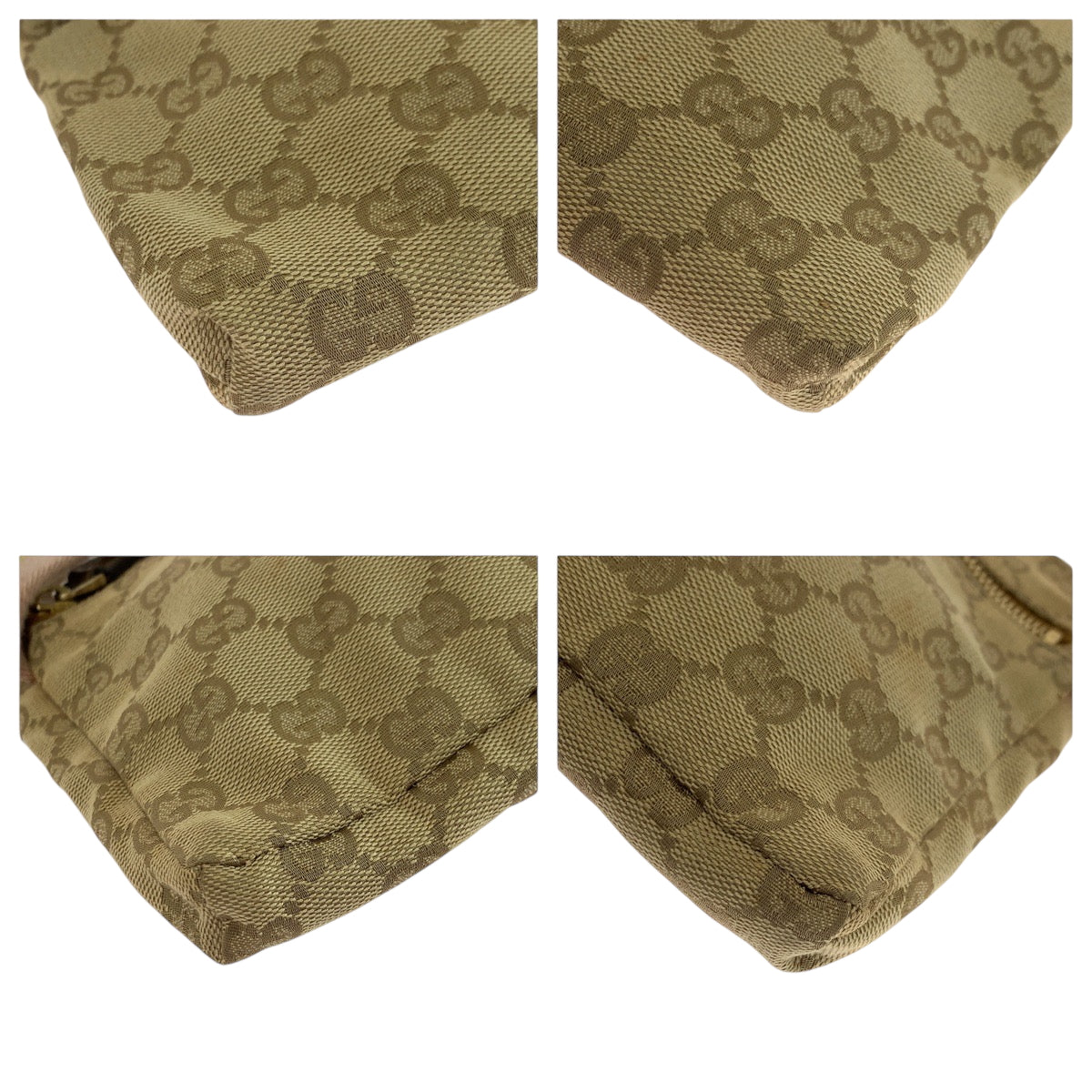 GUCCI Waist bag 28566 GG canvas Beige Gold Pink GoldMetal Sherry line
