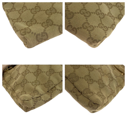 GUCCI Waist bag 28566 GG canvas Beige Gold Pink GoldMetal Sherry line