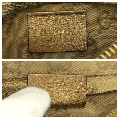 GUCCI Waist bag 28566 GG canvas Beige Gold Pink GoldMetal Sherry line