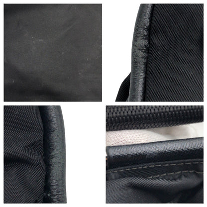 PRADA Shoulder Bag Nylon Black SilverMetal Test Triangle With logo