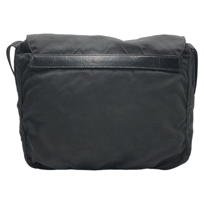 PRADA Shoulder Bag Nylon Black black Test Triangular logo