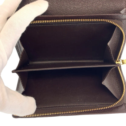 LOUIS VUITTON Bifold Wallet N61730 PVC Brown Gold Metal Damier Portefeuille Tresol