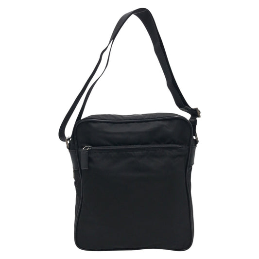PRADA Shoulder Bag Nylon Black black Test Triangular logo