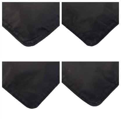 PRADA Shoulder Bag Nylon Black SilverMetal Test Triangle With logo