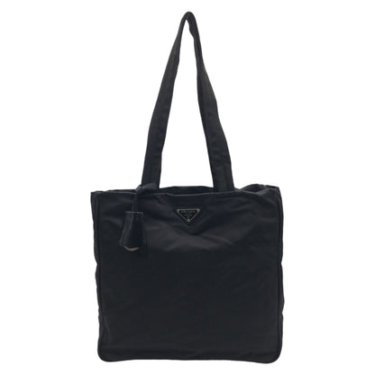 PRADA Tote Bag Nylon Black black Test Triangular logo